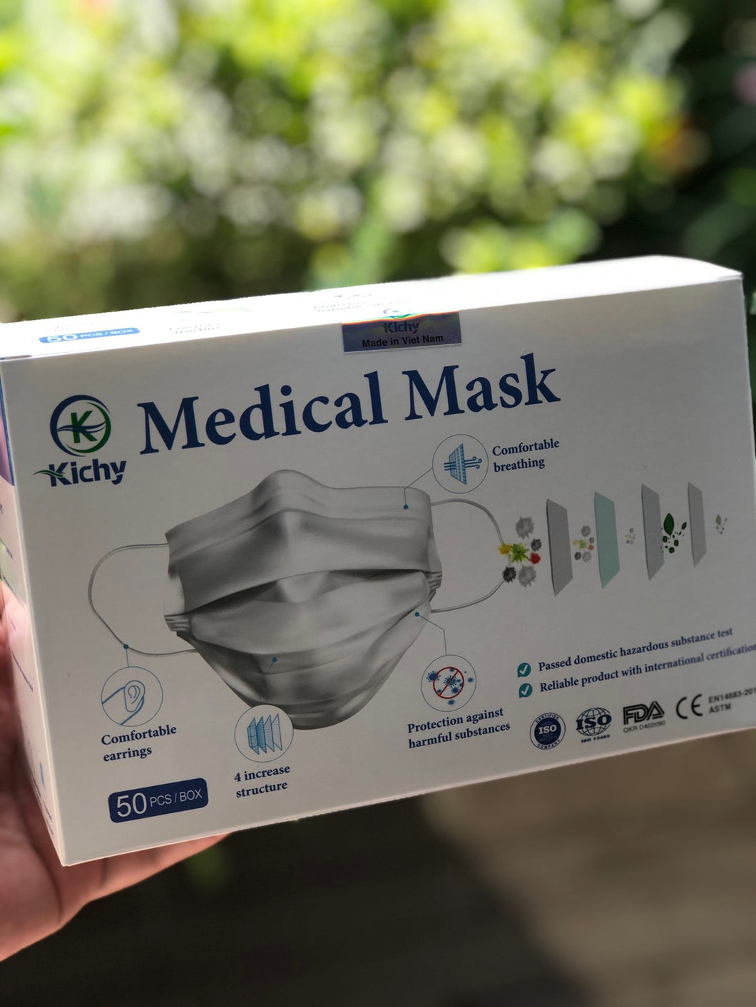 Kichy Disposable Masks for Adults - Anti-fogging