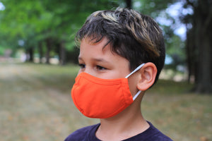 Family Value Pack -  Adjustable sizes for toddlers, kids, and teens 4-14 years old.  100% Cotton Disposable Masks